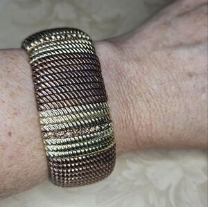 Vintage Metal Chunky Stretchy‎ Bracelet